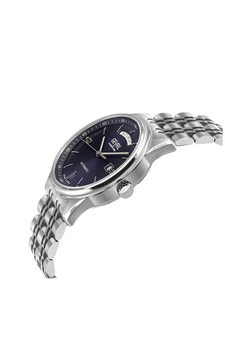 Excelsior Automatic Bracelet Watch, 42mm, Alternate, color, SILVER