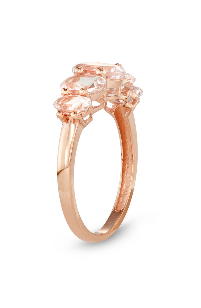 FUZION CREATIONS Morganite Ring, Alternate, color, Rose