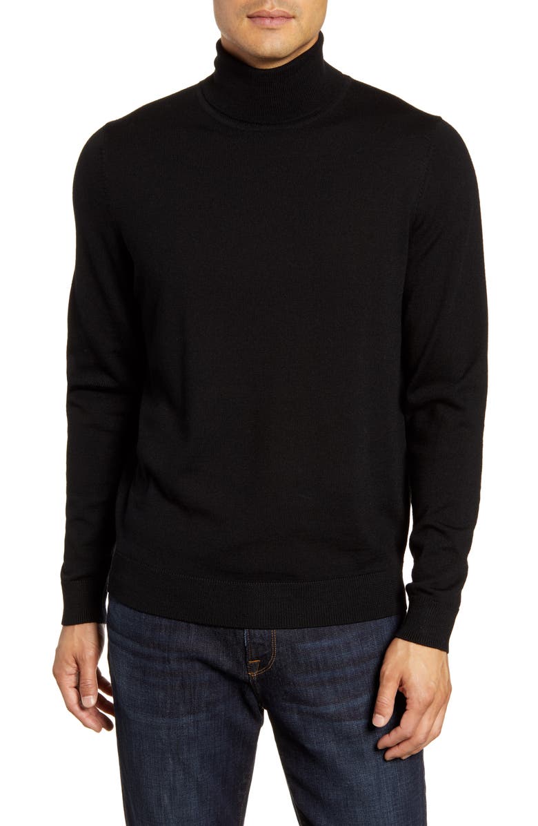 NORDSTROM MEN'S SHOP Merino Wool Turtleneck Sweater, Main, color,
