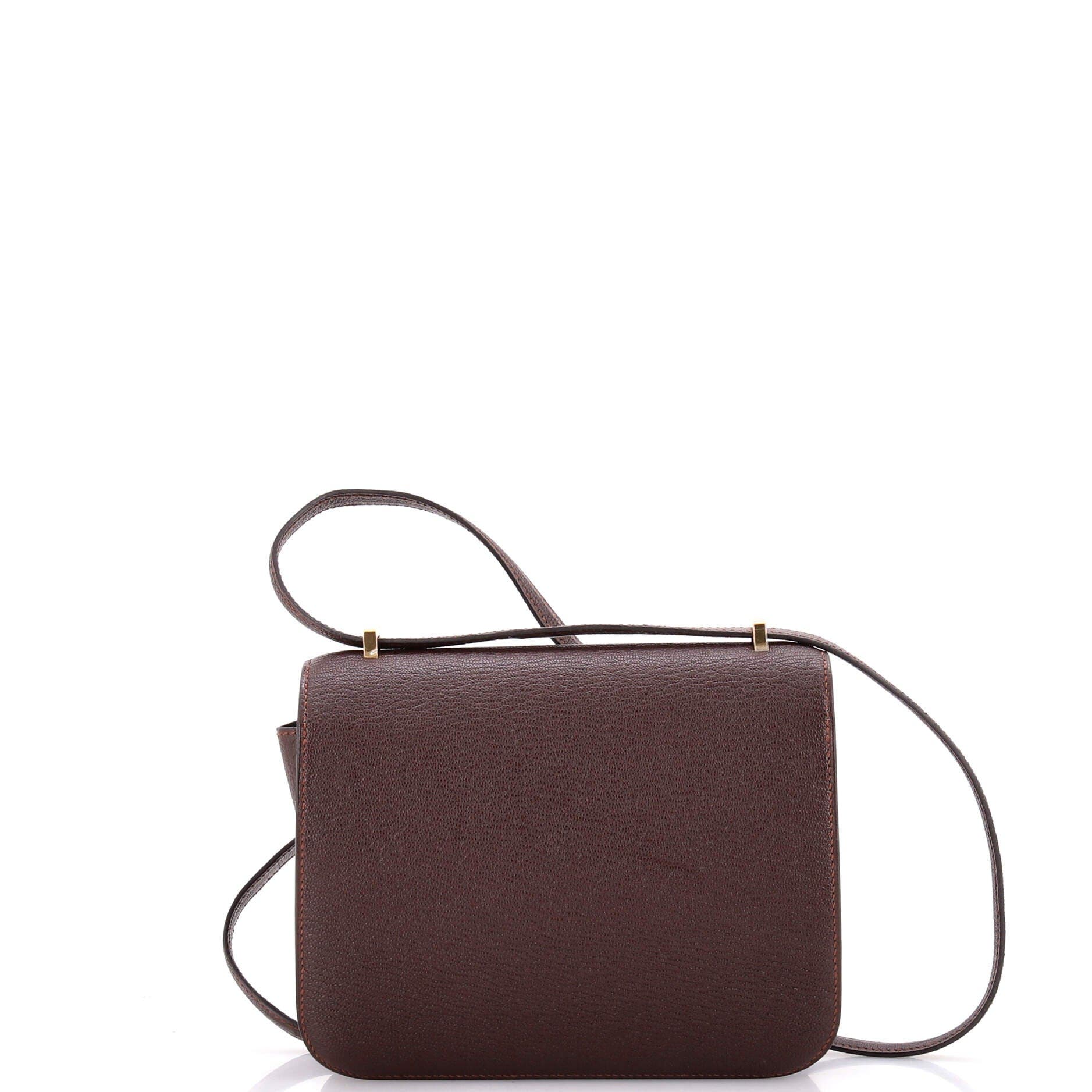 Pre-Owned Hermes Constance Bag Chevre Mysore 18, Alternate, color, Havane