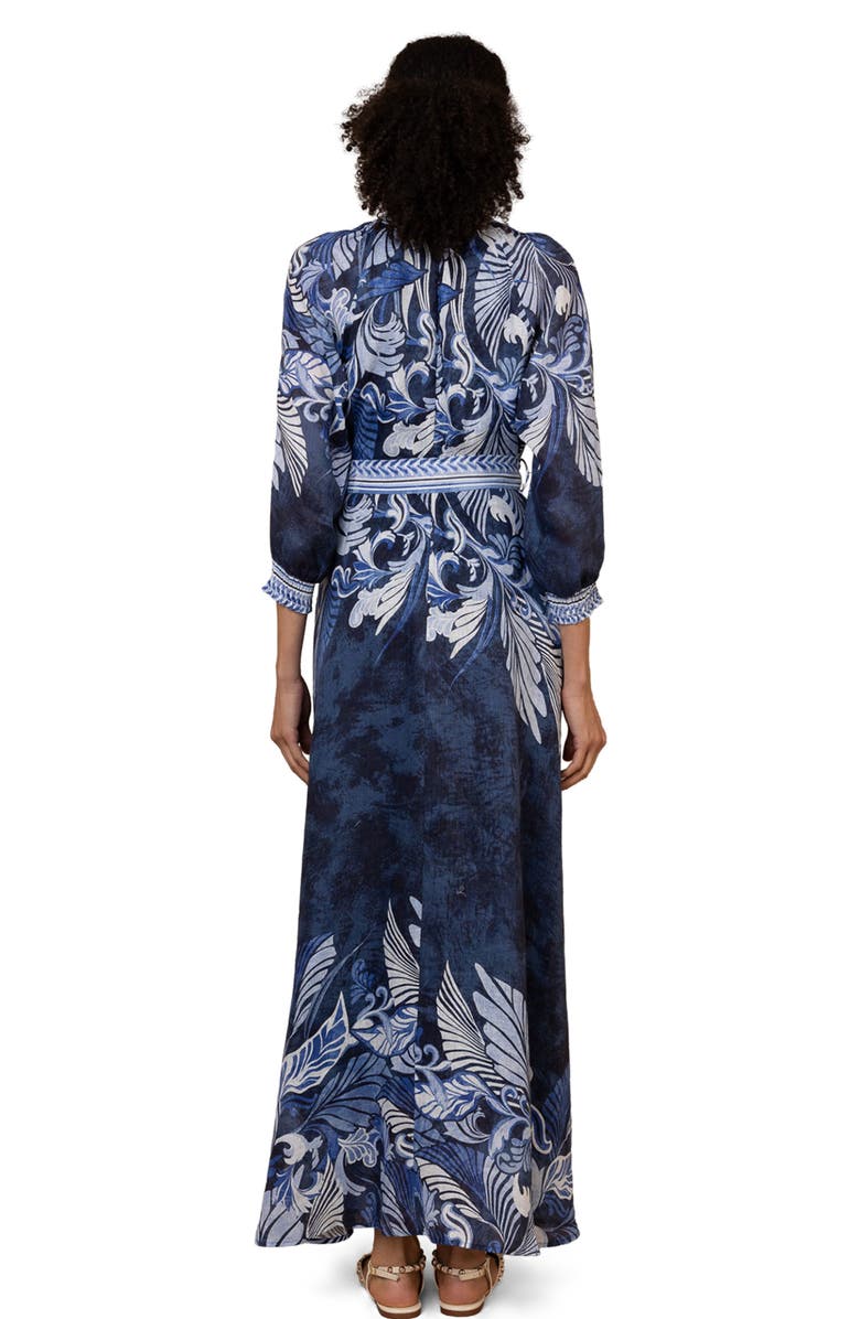 Hale Bob Belize Linen Maxi Dress, Alternate, color,