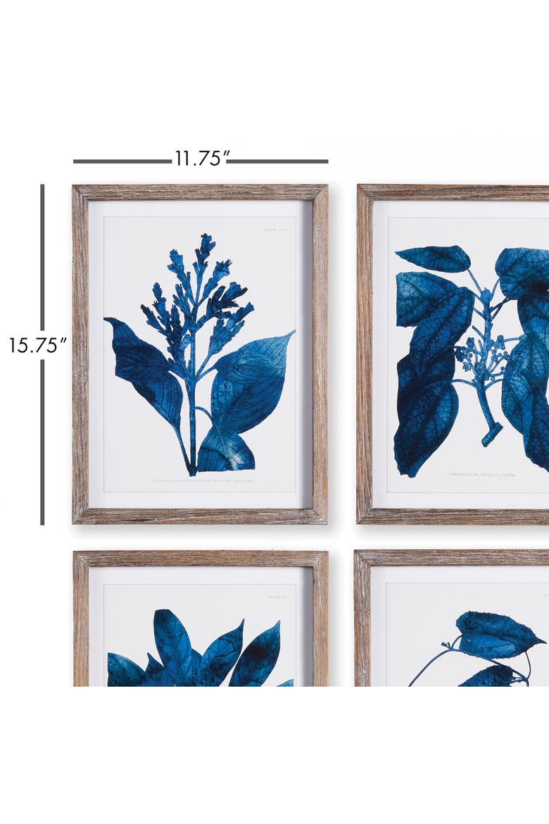 Indigo Botanicals Set of 4, Alternate, color, Blue