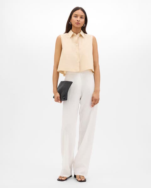 Cropped Sleeveless Shirt