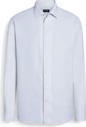 ZEGNA Cashco Cashmere & Cotton Button-Down Shirt