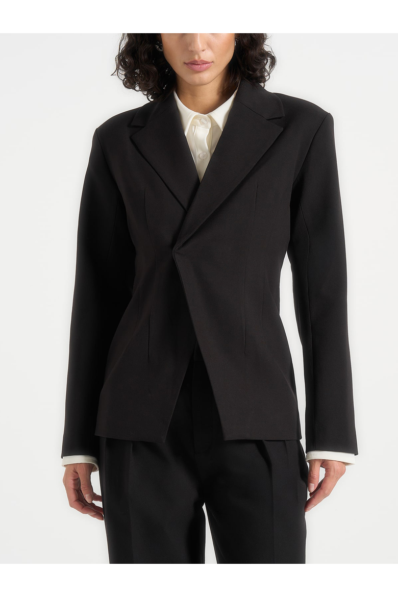 Beatrice Tailored Double Breasted Blazer, Main, color, Black
