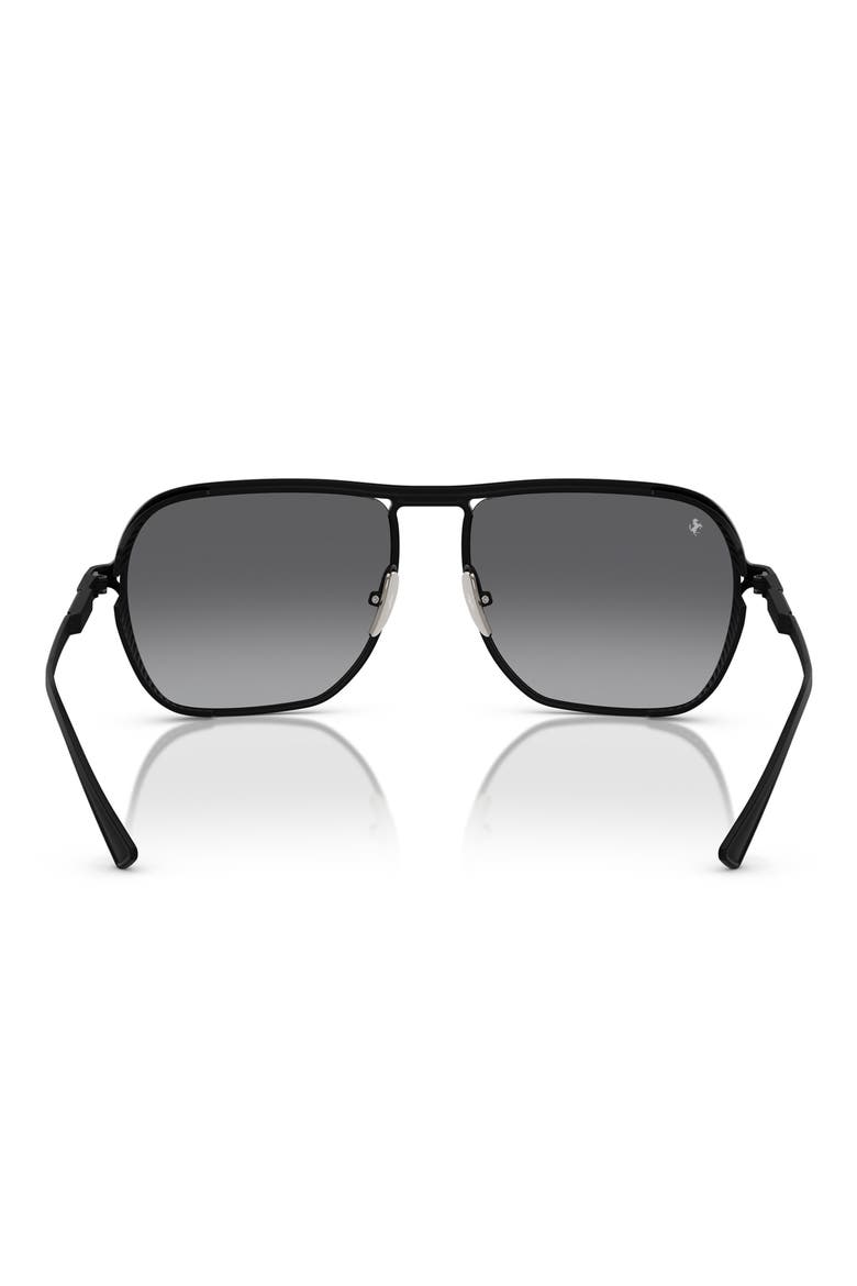 59mm Square Sunglasses, Alternate, color, BLACK / GREY GRADIENT POLAR