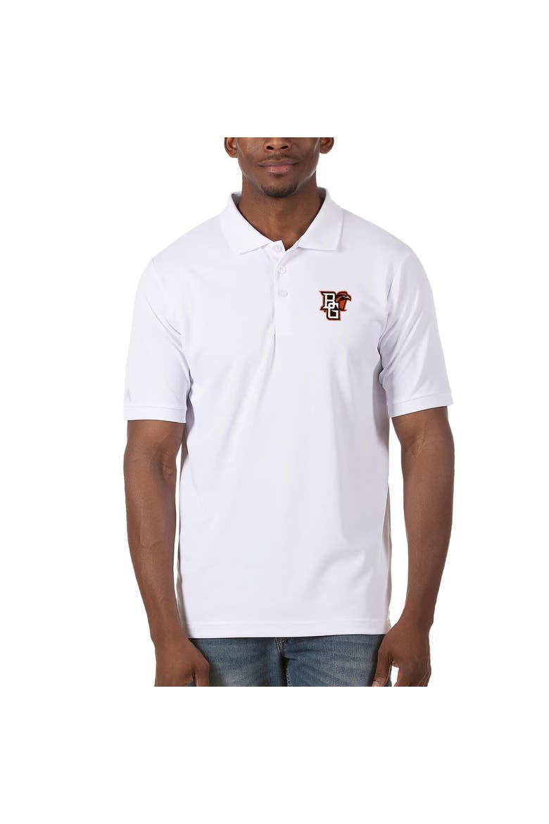 Men's Antigua White Bowling Green St. Falcons Legacy Pique Polo, Main, color, White
