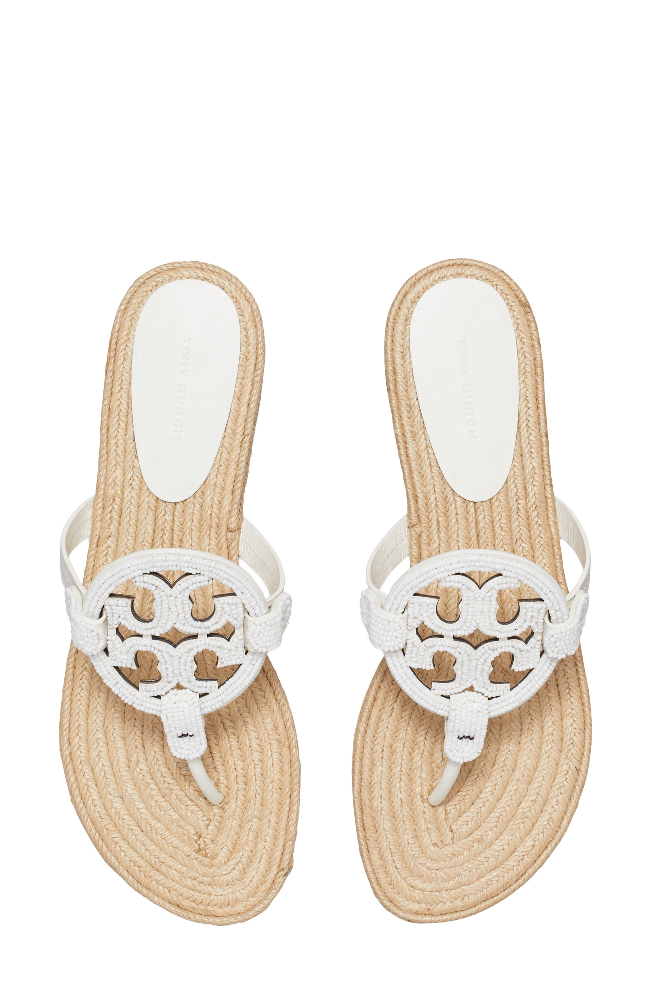 Miller Beaded Espadrille Sandal, Alternate, color, CREAM