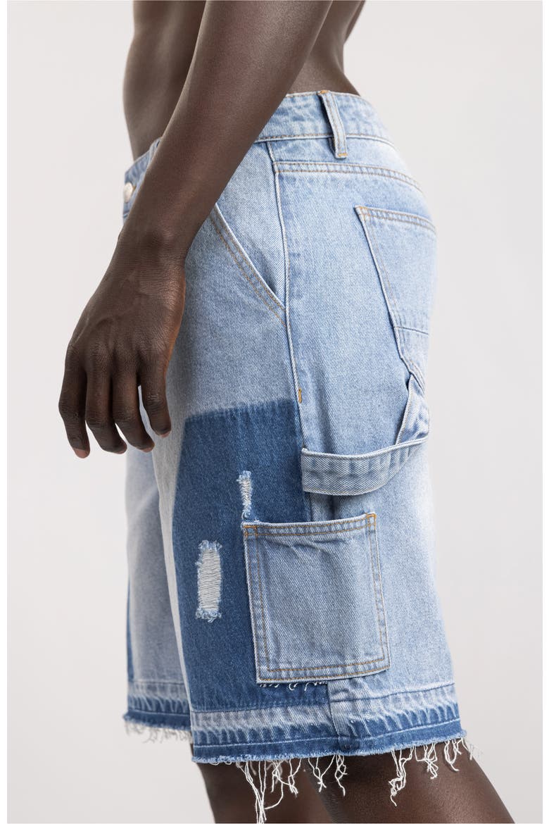 Denim Jeans Bermuda Shorts, Alternate, color, Light Blue