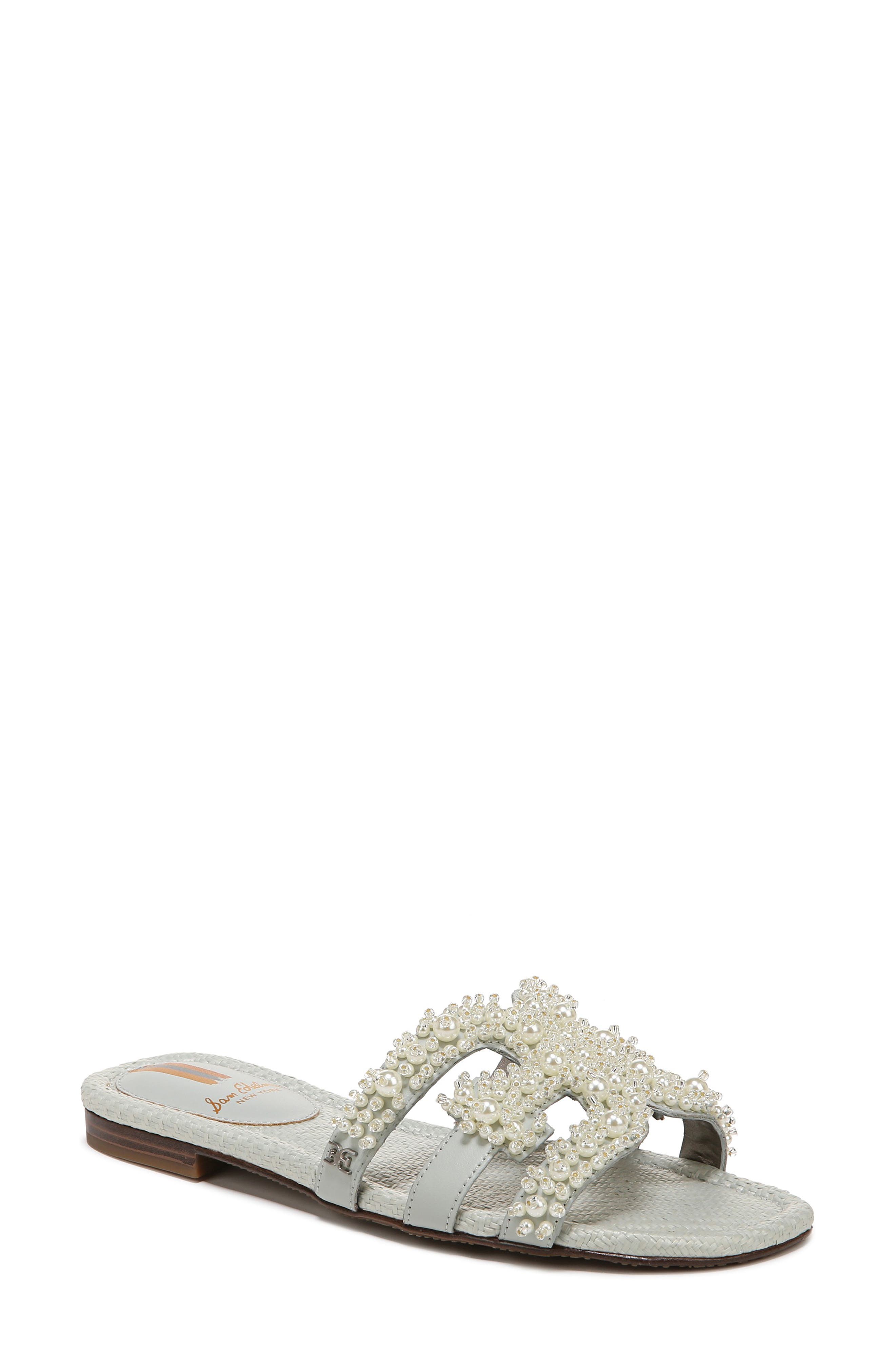 Bay Perla Slide Sandal, Main, color, DUSTY SAGE