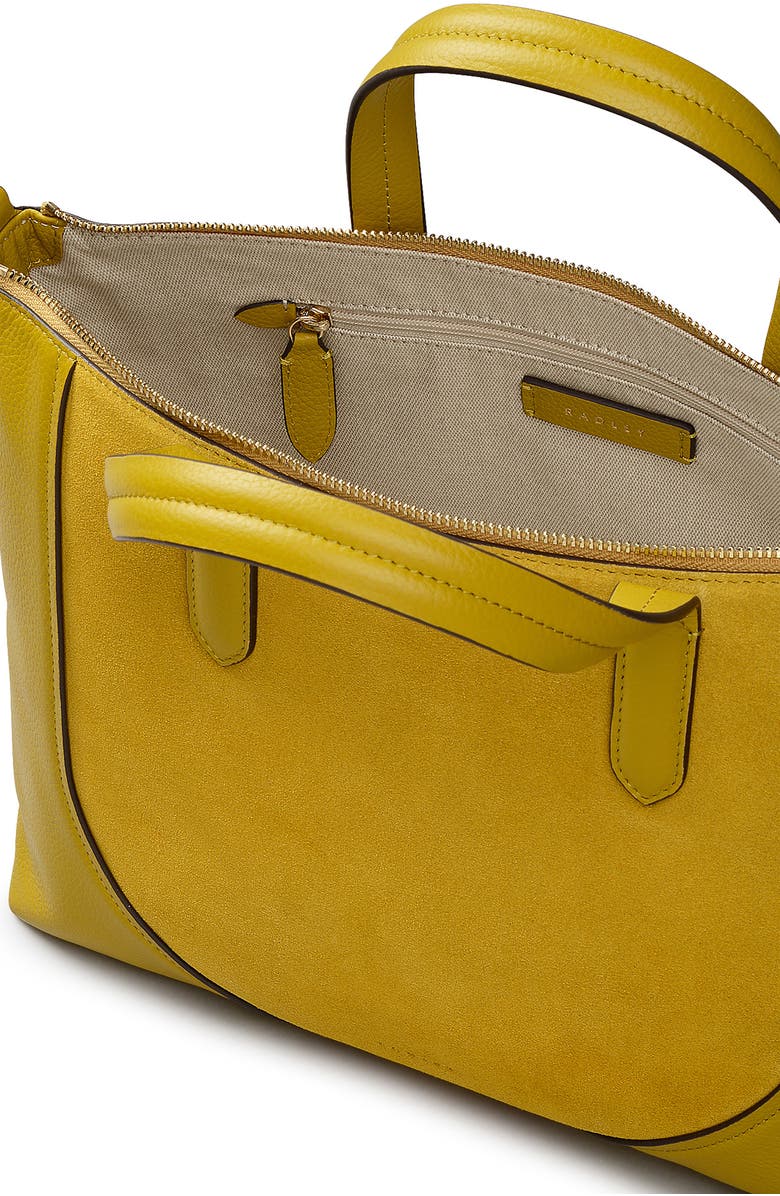 Radley Wood Park Suede Medium Crossbody Bag, Alternate, color, Ochre