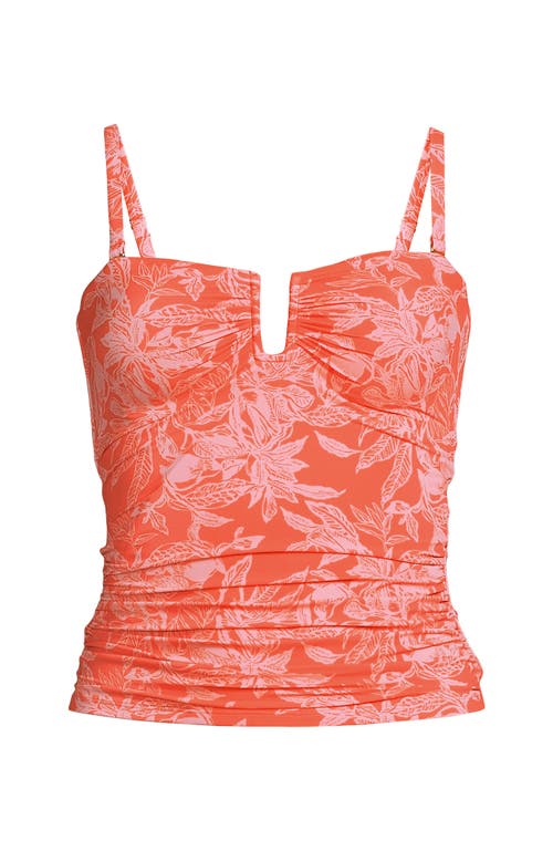 Shop Lands' End Plus Size Slender Bandeau U-wire Tankini Swimsuit Top