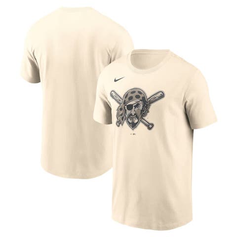 Men's Nike Cream Pittsburgh Pirates Camo Logo T-Shirt