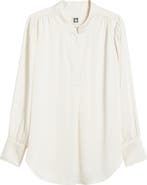 Anne Klein Textured Crepe Long Sleeve Top