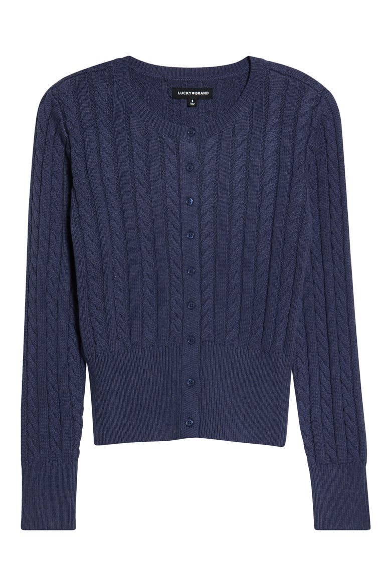 Cloud Soft Cable Stitch Cardigan, Main, color, OVERTURE HEATHER