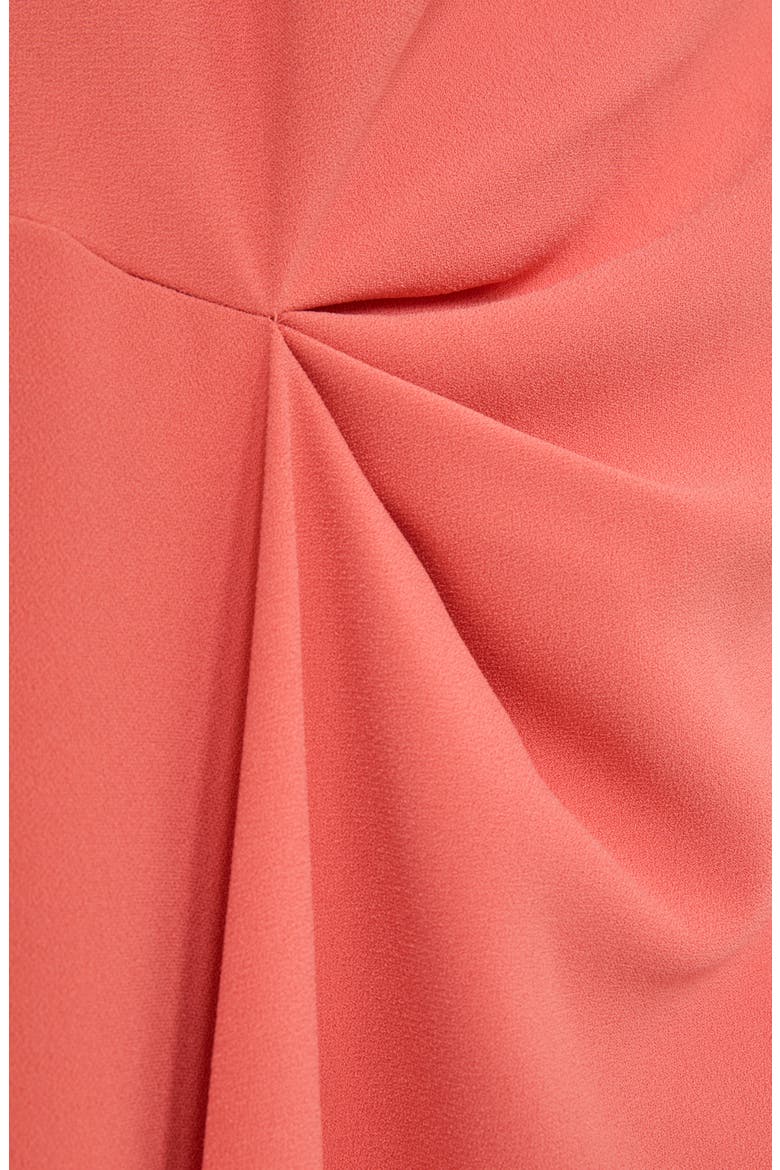 Dorota Drape Detail High-Low Dress, Alternate, color, CORAL PINK
