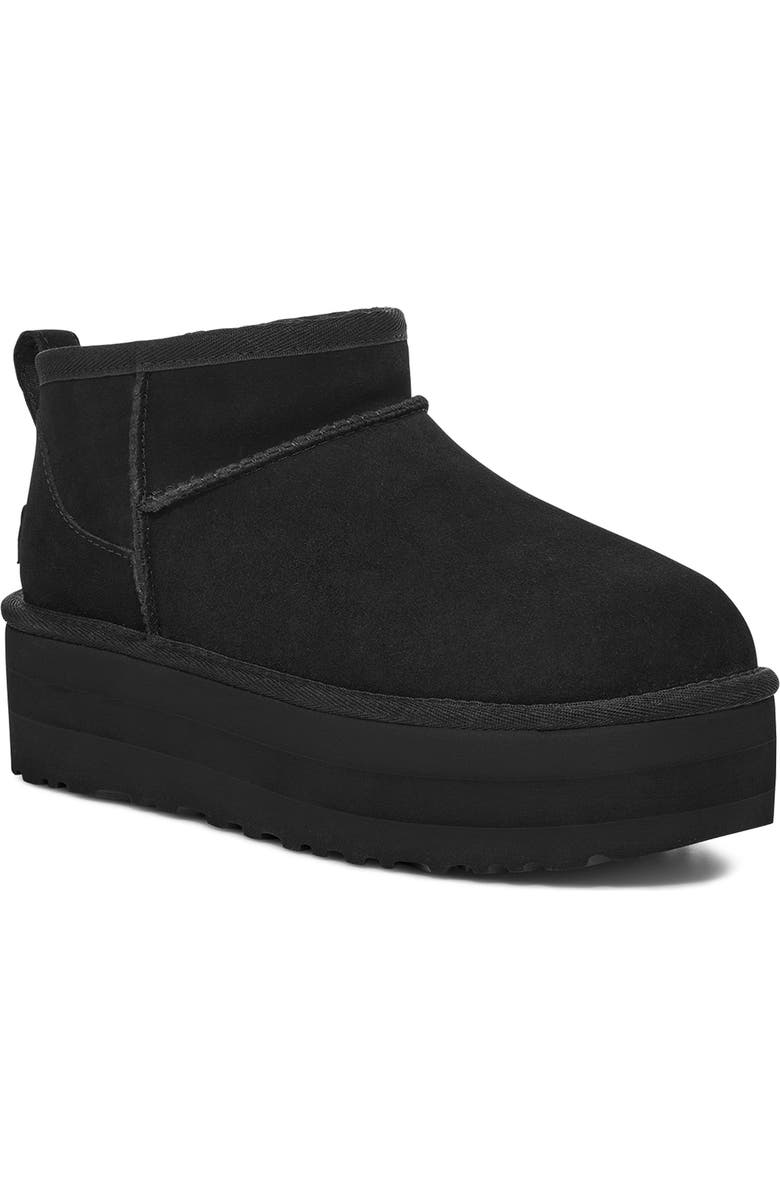 UGG<sup>®</sup> Classic Ultra Mini Platform Boot, Main, color, Black