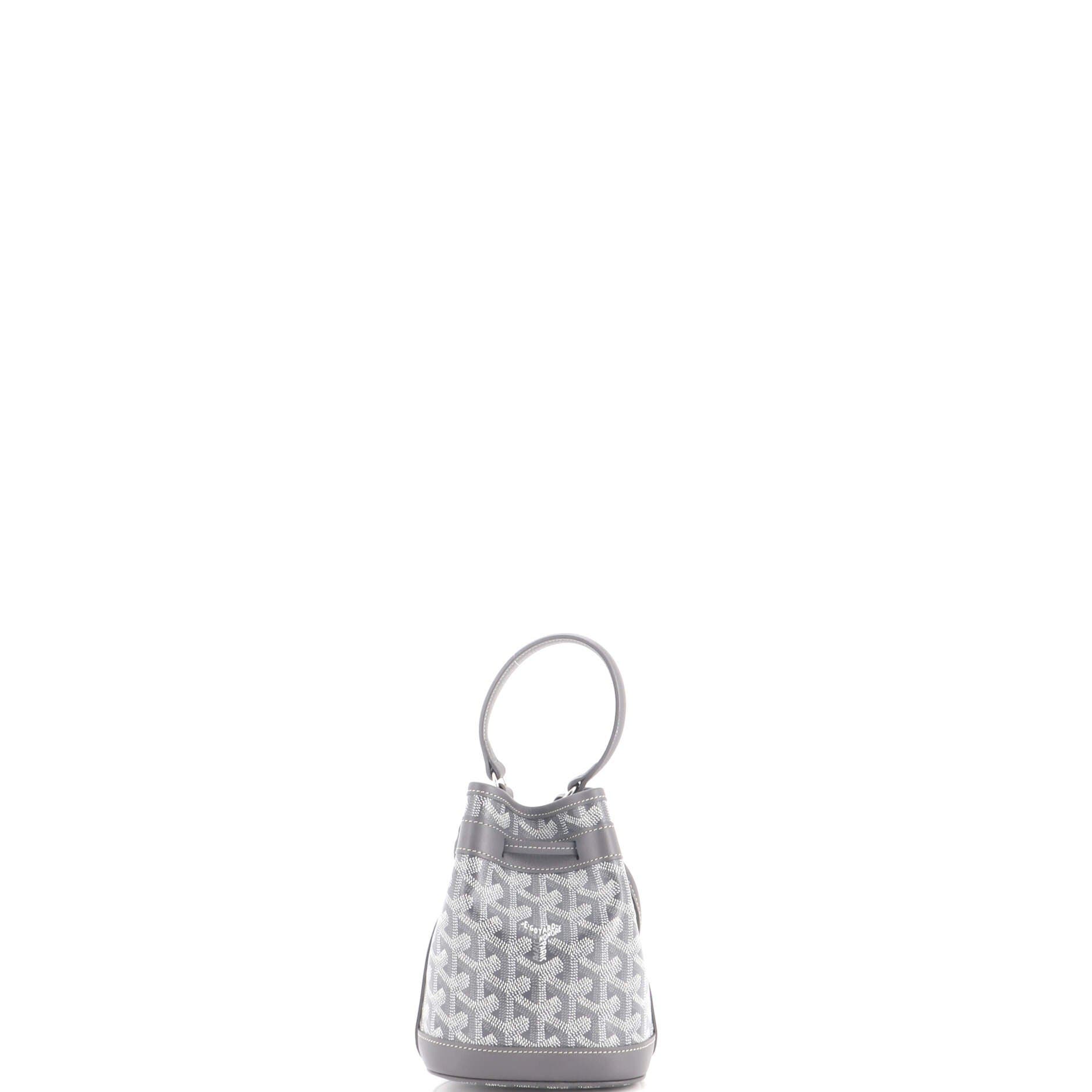 Petit Flot Bucket Bag Coated Canvas Mini, Alternate, color, Grey