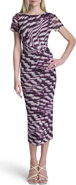DKNY Side Knot Midi Dress