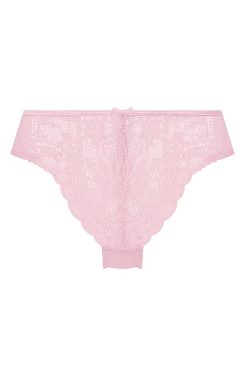 Shop Hunkemoller Hunkemöller Juliette Brazilian Briefs In Silver Pink