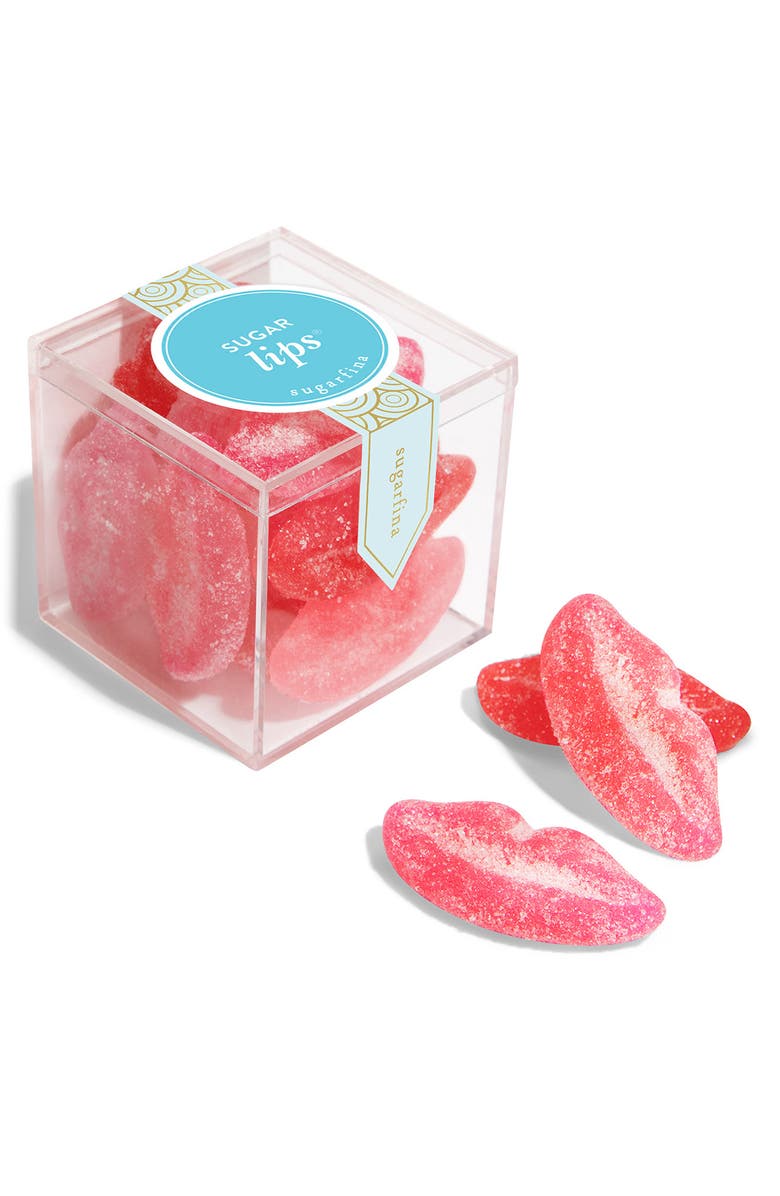 sugarfina Sugar Lips Small Candy Cube, Main, color, Aqua