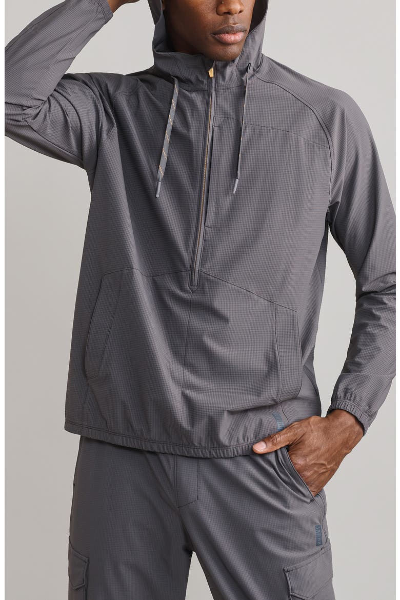 Invictus Water Repellent Ripstop Anorak, Main, color, GRAVEL