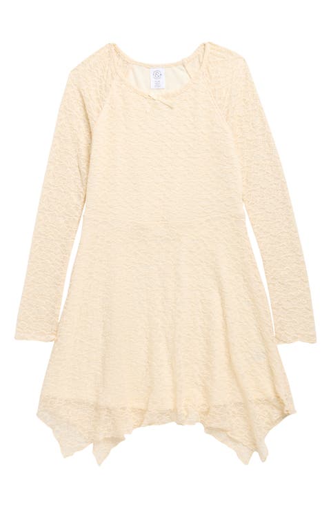 Kids' Long Sleeve Lace Dress