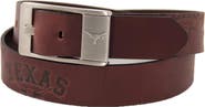 EAGLES WINGS Texas Longhorns Brandish Leather Belt - Brown