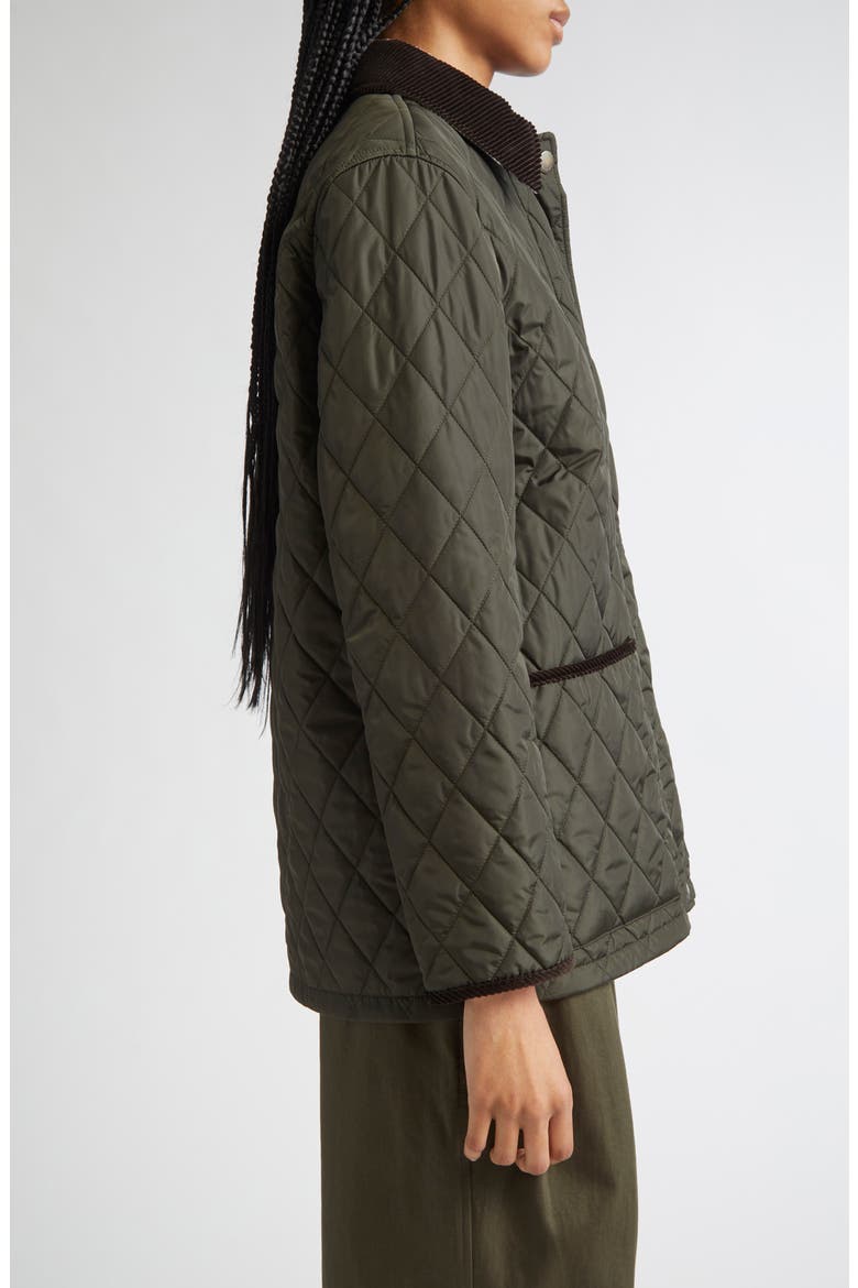 Quilted Nylon Coat, Alternate, color, SHALE/ BRUSH IP CHECK