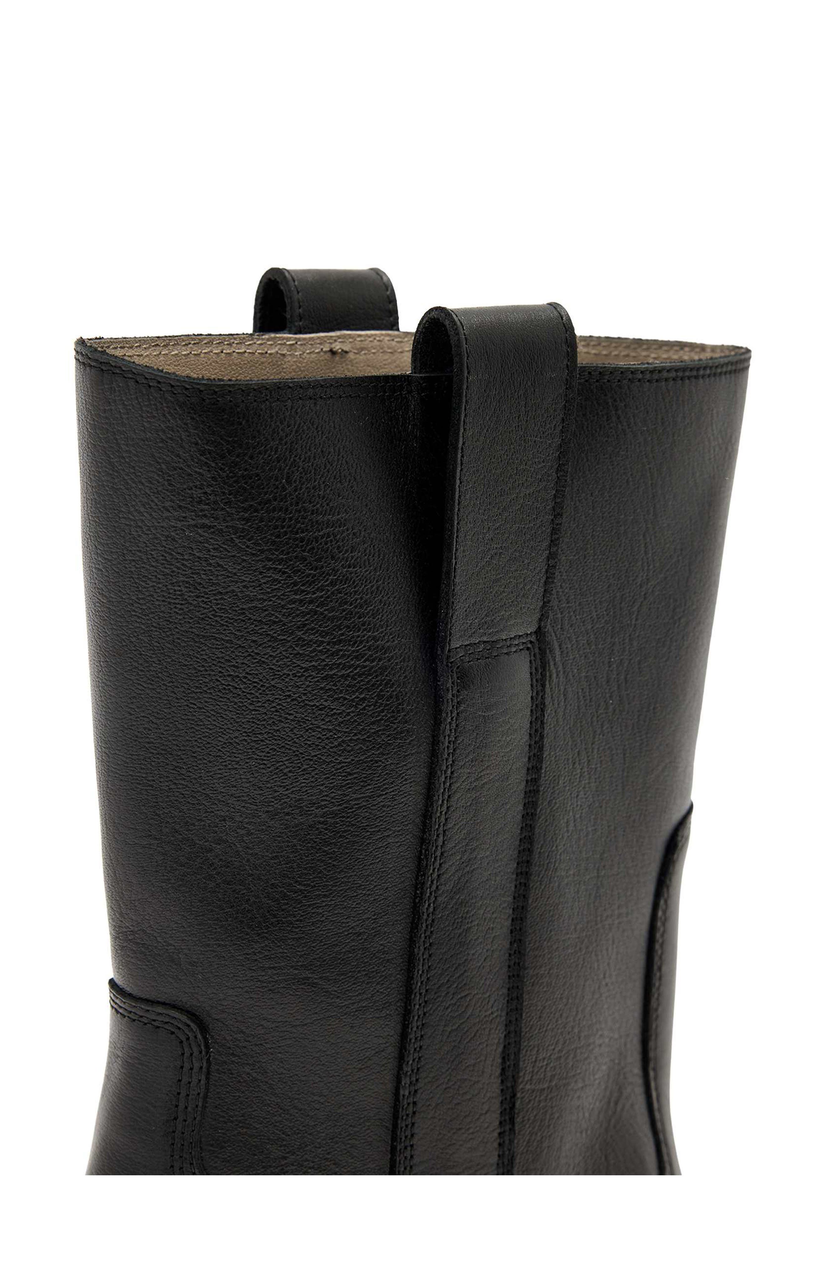 AllSaints Terri Block Heel Boot, Alternate, color, Black