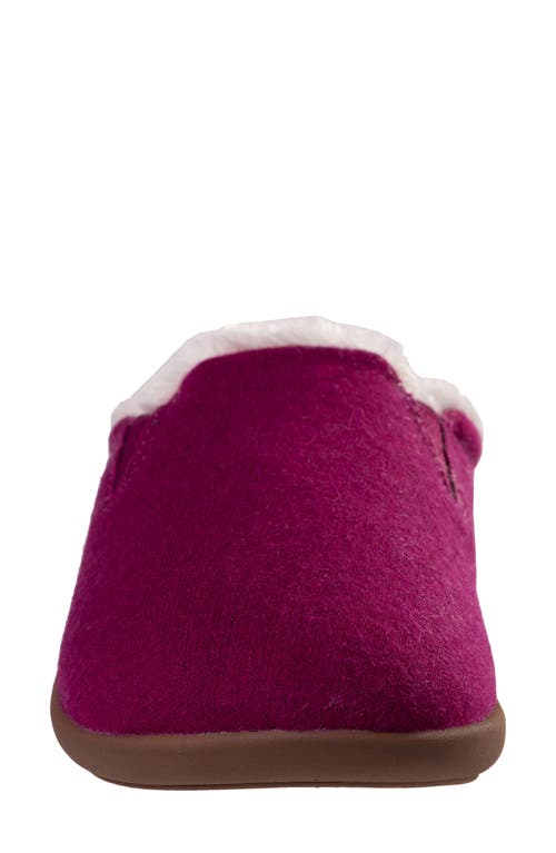 Revitalign Dundee Cozy Faux Shearling Lined Slipper In Purple