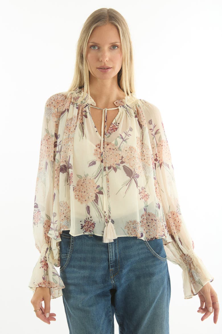 Katerina Blouse, Alternate, color, Vintage Corsage