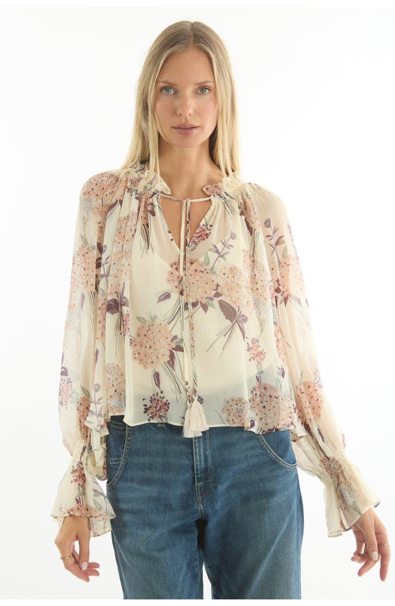 SECRET MISSION Katerina Blouse, Alternate, color, Vintage Corsage