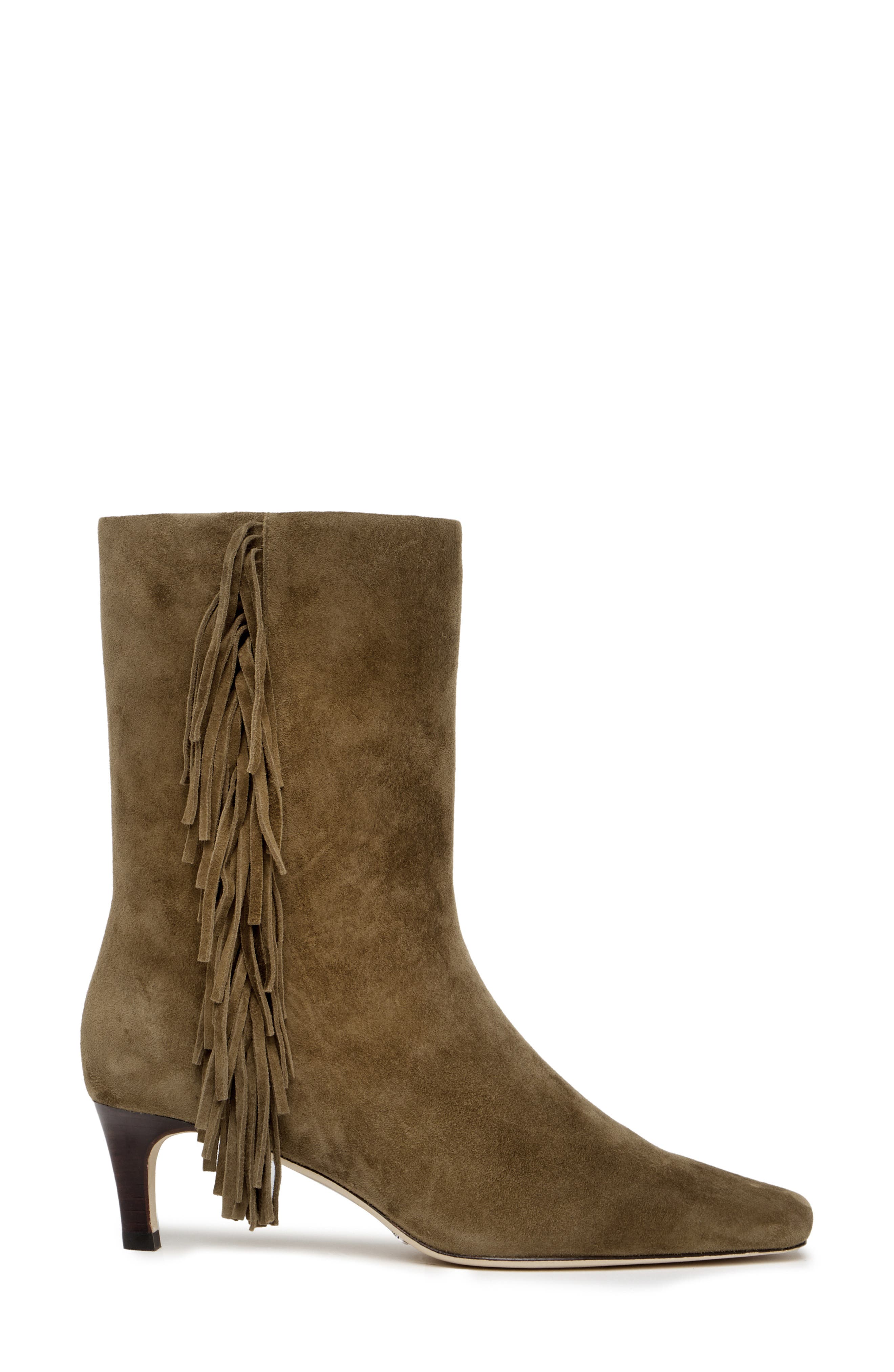 Aya Kitten Heel Boot, Alternate, color, DARK OLIVE