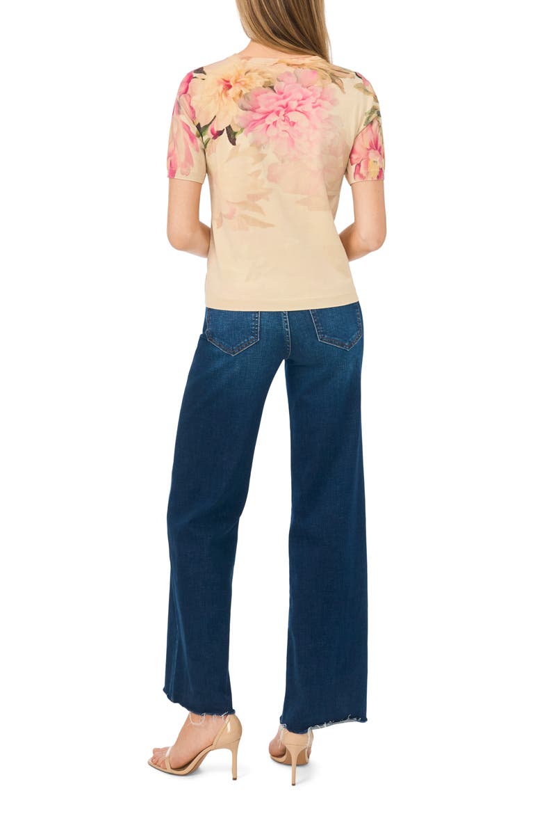 Louise Floral T-Shirt, Alternate, color, MAPLE BUTTER