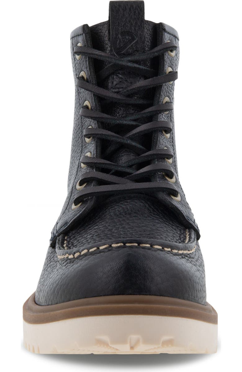 ECCO Staker Moc Toe Water Repellent Lace-Up Leather Boot, Alternate, color,