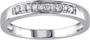 DELMAR Sterling Silver Diamond Band - 0.10 ctw