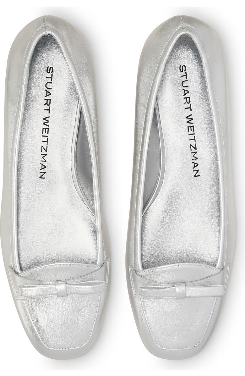 Stuart Weitzman Tully Loafer, Alternate, color, Silver