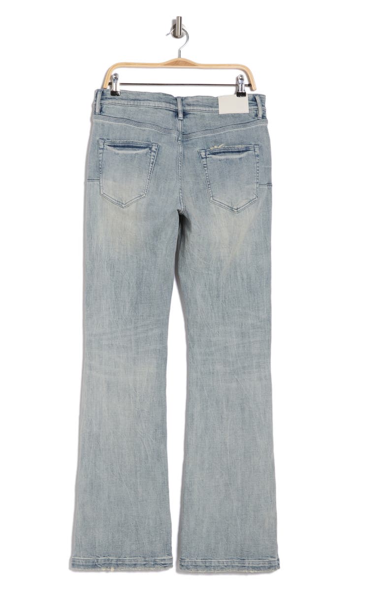 PURPLE BRAND Crystal Side Snap Flare Jeans, Alternate, color, 