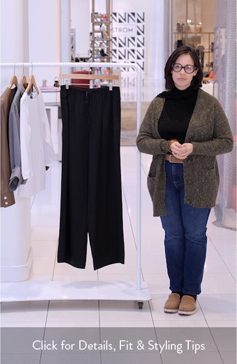 The Silk Drawstring Lounge Pants, sales video thumbnail
