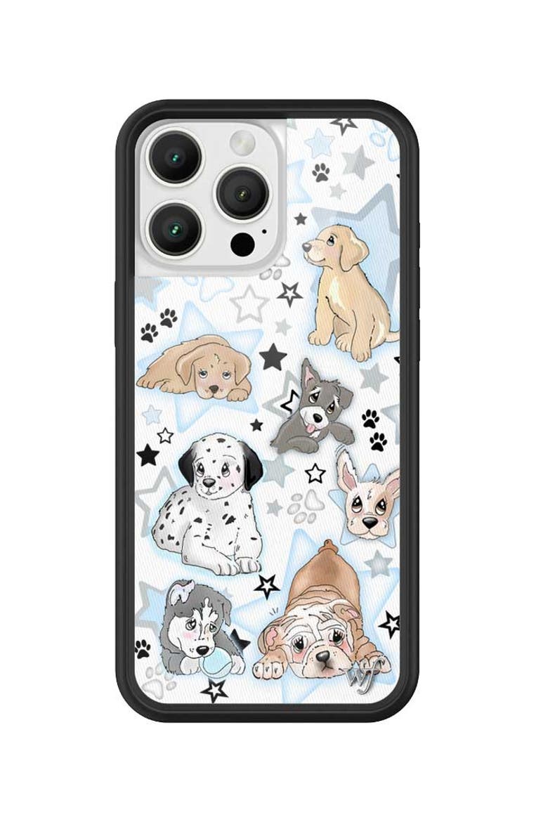 Puppy Party iPhone Case, Alternate, color, Blue