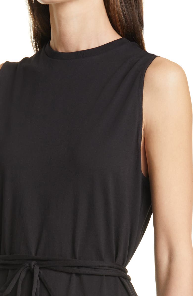 Vince Tie Waist T-Shirt Midi Dress, Alternate, color, 