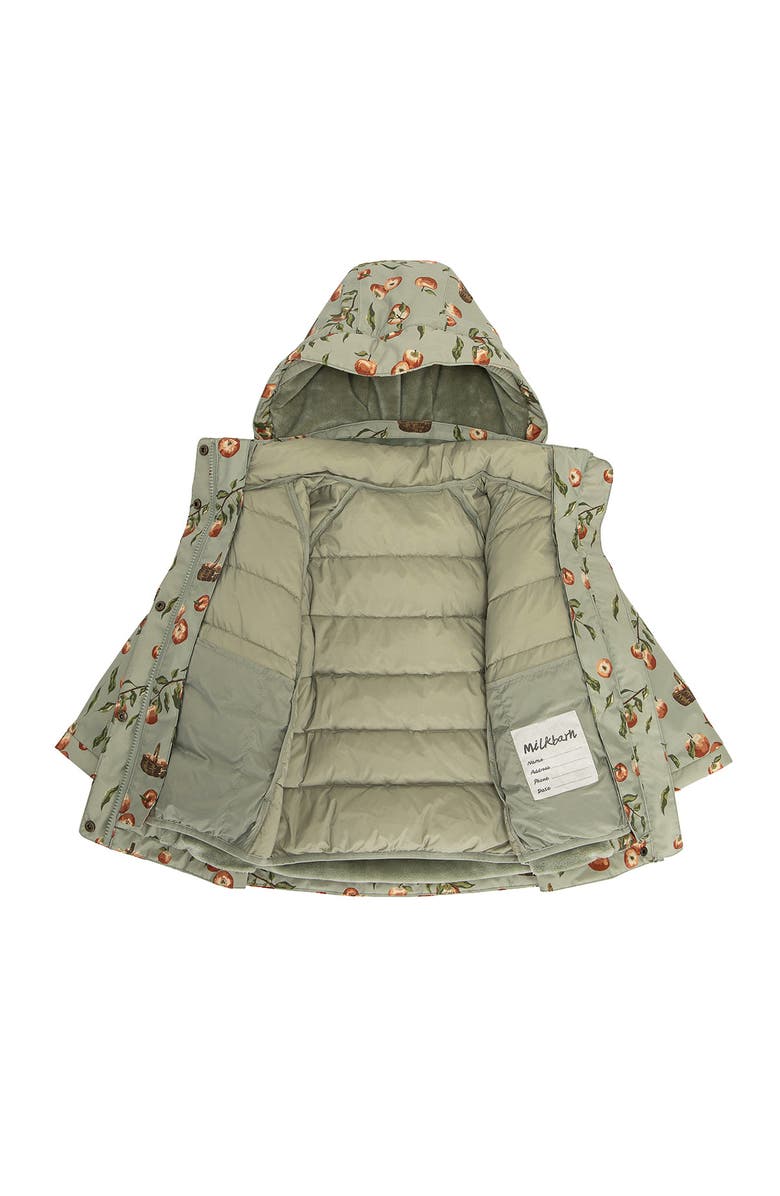 Milkbarn Three in One Jacket, Alternate, color, Apple Orchard