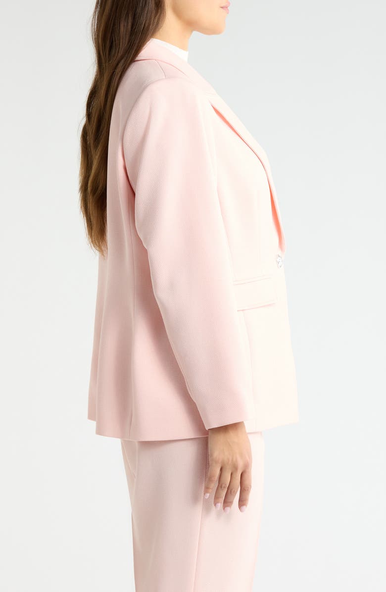 Tahari ASL One-Button Blazer, Alternate, color, Slipper Pink