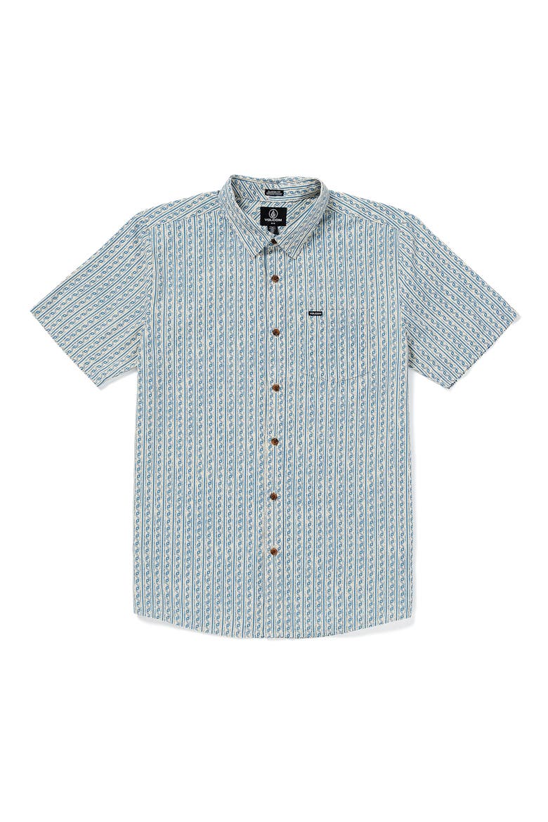 Scaler Stone Short Sleeve Button-Up Shirt, Main, color, DIRTY WHITE