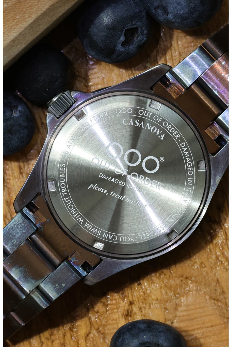 Casanova Bracelet Watch, 44mm, Alternate, color, LIGHT AND DARK PURPLE