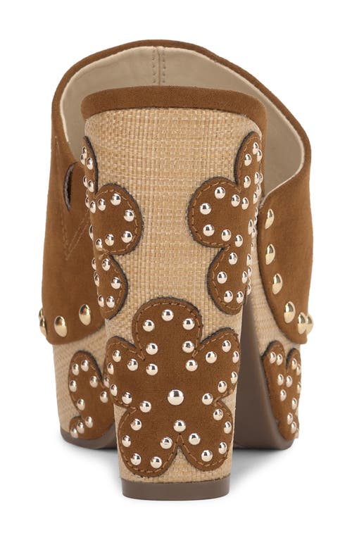 Jessica Simpson Shelbie Tuscan Tan Suede Platform High Heel Slide Sandals In Tuscan Tan