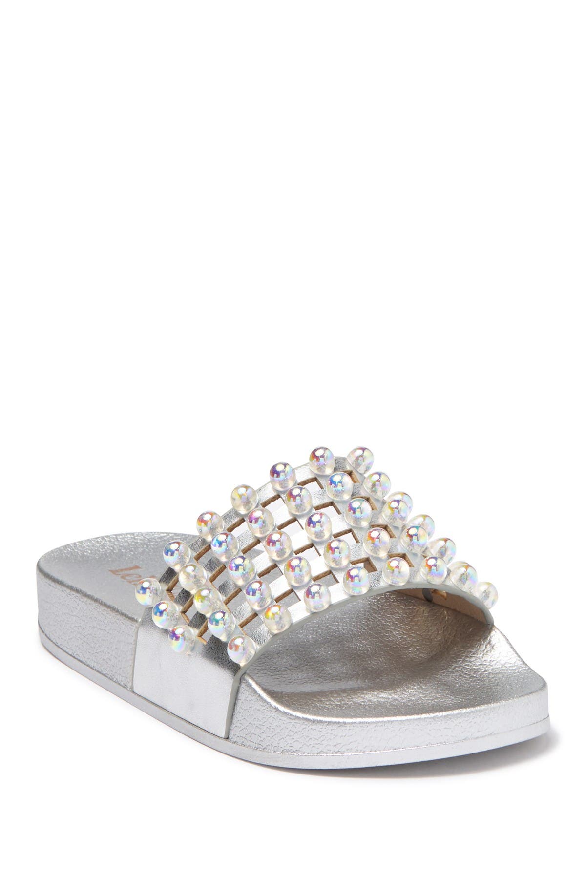 Lelli Kelly Vittoria Faux Pearl Embellished Slide Sandal, Main, color, 