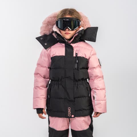 Angel Luxury Snowsuit Complete With Plush Blush Fur Accents