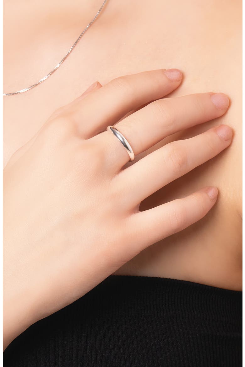 Sterling Silver Dome Band Ring, Alternate, color, SILVER